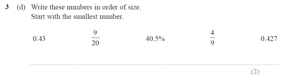 Question 09 - Edexcel IGCSE Maths Past Papers - Foundation Resit Calculator June 2019 - Paper 1