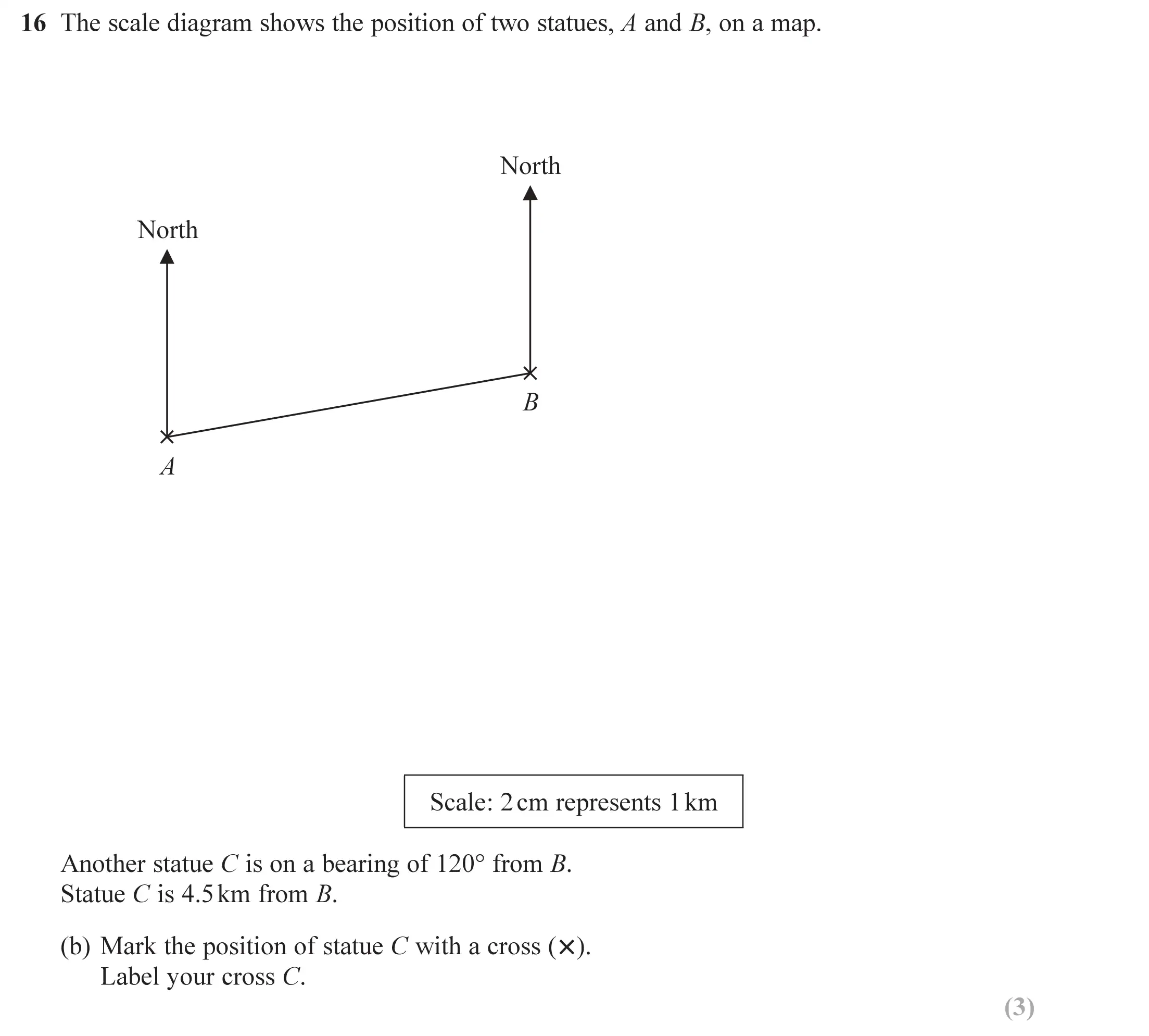 Question 16(b) - Edexcel IGCSE Maths Past Papers - Foundation Resit Calculator June 2019 - Paper 2