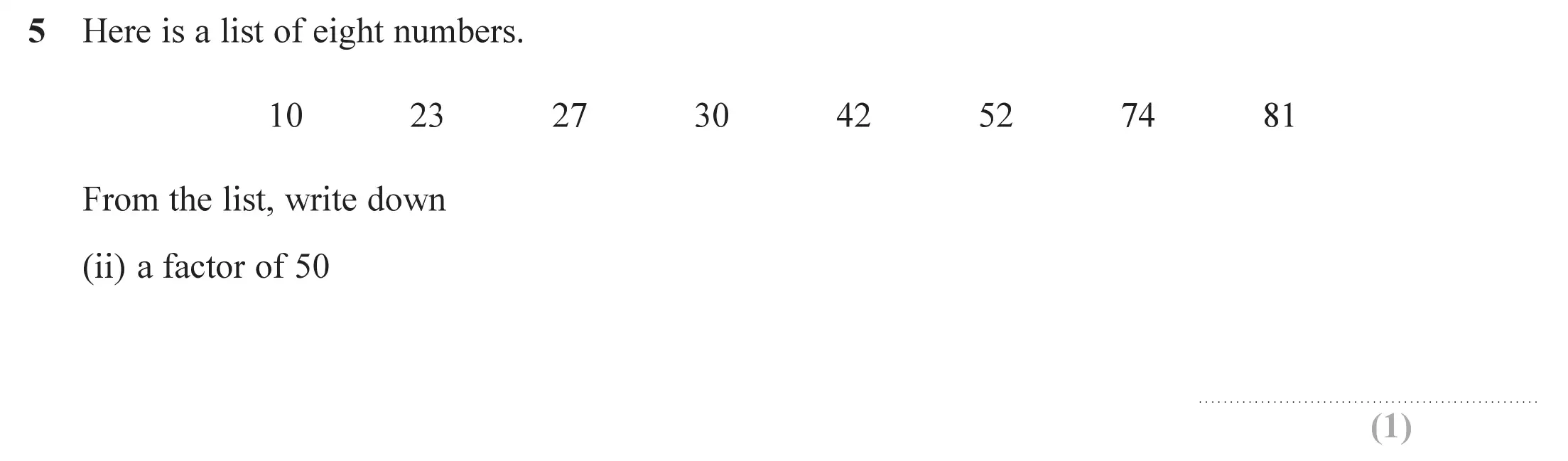 Question 5(ii) - Edexcel IGCSE Maths Past Papers - Foundation Resit Calculator June 2019 - Paper 2