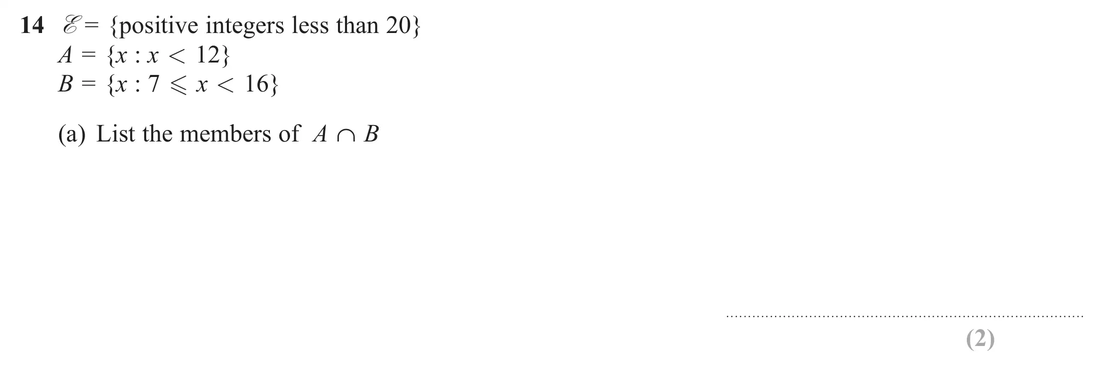 Question 14(a) - Edexcel IGCSE Maths Past Papers - Higher Calculator June 2019 - Paper 1
