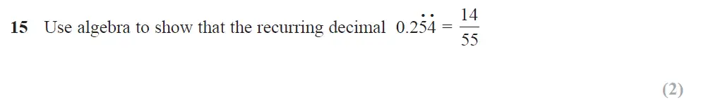 Question 26 - Edexcel IGCSE Maths Past Papers - Higher Calculator June 2019 - Paper 1