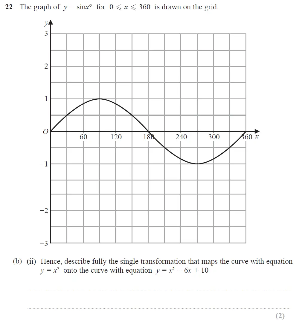 Question 36 - Edexcel IGCSE Maths Past Papers - Higher Calculator June 2019 - Paper 1