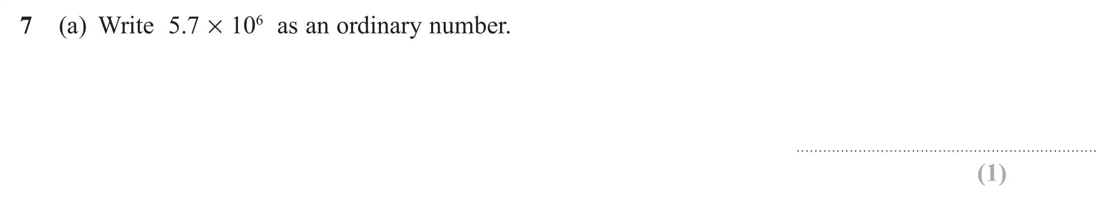 Question 7(a) - Edexcel IGCSE Maths Past Papers - Higher Calculator June 2019 - Paper 1