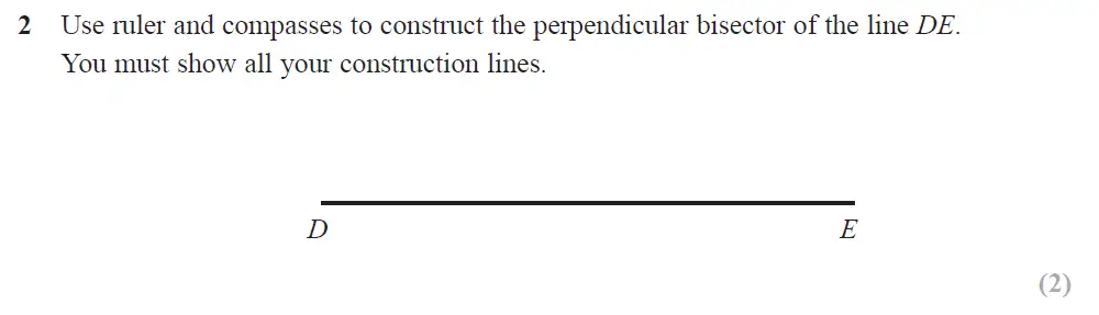 Question 02 - Edexcel IGCSE Maths Past Papers - Higher Calculator June 2019 - Paper 2