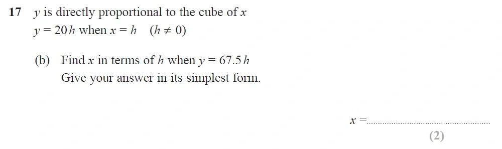 Question 27 - Edexcel IGCSE Maths Past Papers - Higher Calculator June 2019 - Paper 2
