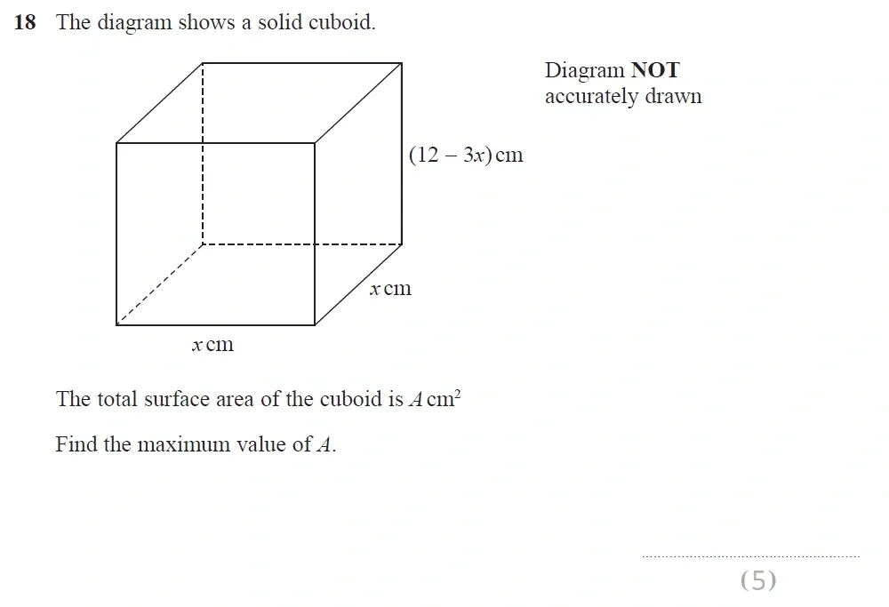 Question 28 - Edexcel IGCSE Maths Past Papers - Higher Calculator June 2019 - Paper 2