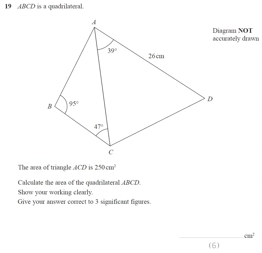 Question 29 - Edexcel IGCSE Maths Past Papers - Higher Calculator June 2019 - Paper 2