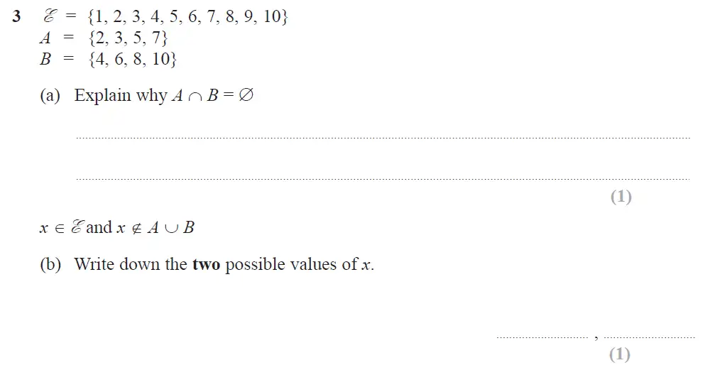 Question 03 - Edexcel IGCSE Maths Past Papers - Higher Calculator June 2019 - Paper 2