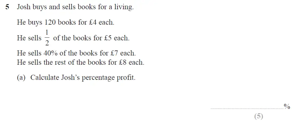 Question 06 - Edexcel IGCSE Maths Past Papers - Higher Calculator June 2019 - Paper 2