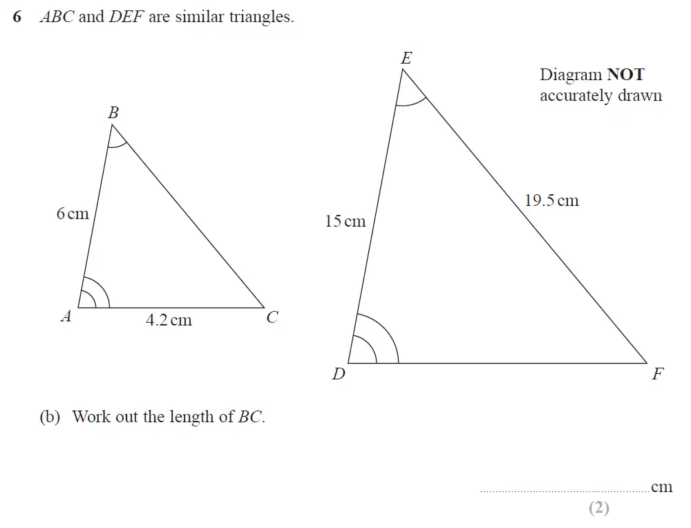 Question 09 - Edexcel IGCSE Maths Past Papers - Higher Calculator June 2019 - Paper 2