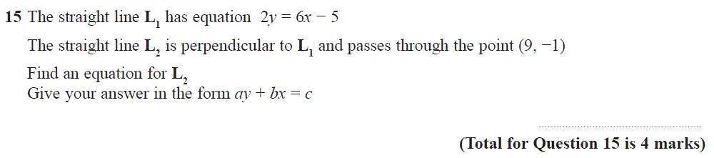 Question 17 - Edexcel IGCSE Maths Past Papers - Higher Resit Calculator June 2019 - Paper 1