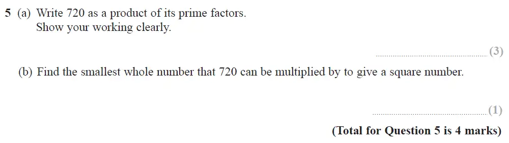 Question 05 - Edexcel IGCSE Maths Past Papers - Higher Resit Calculator June 2019 - Paper 1