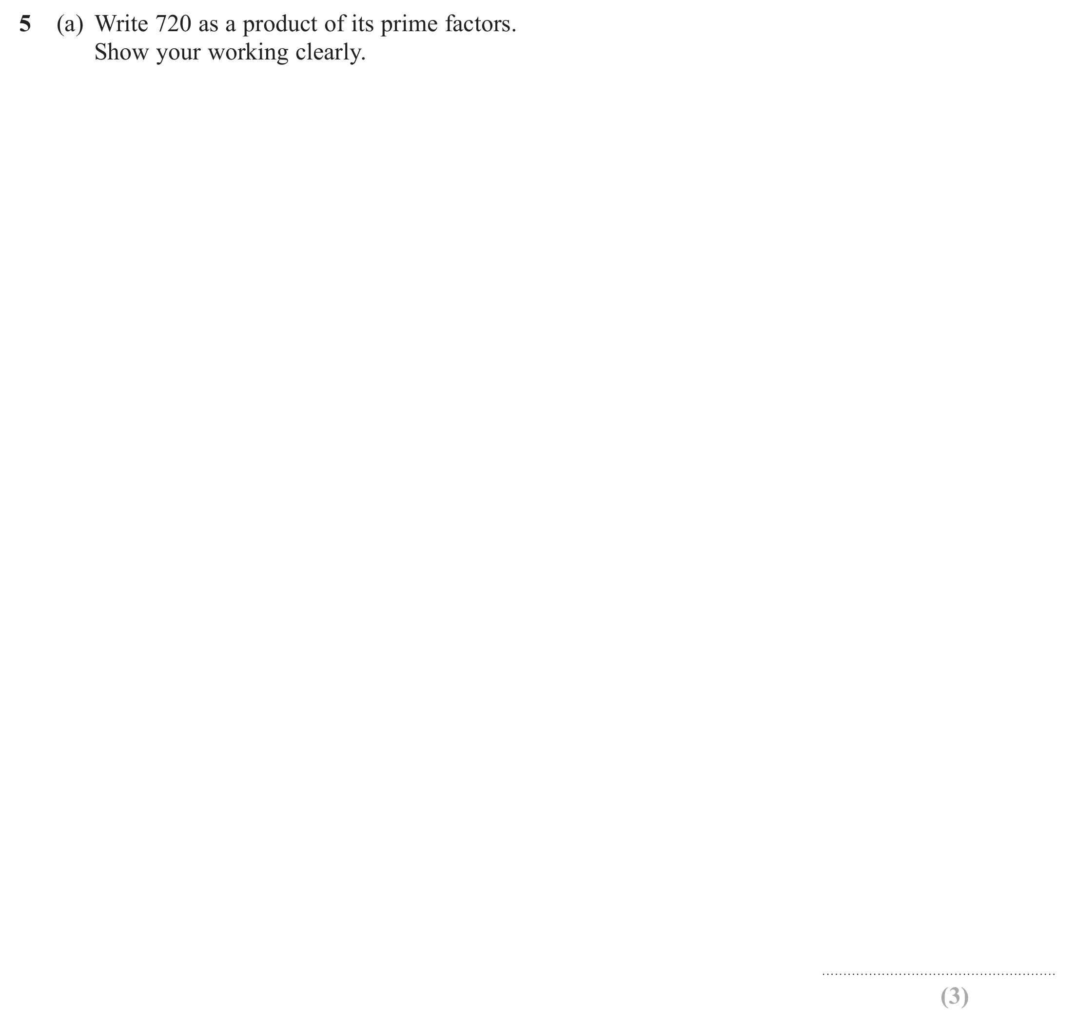 Question 5(a) - Edexcel IGCSE Maths Past Papers - Higher Resit Calculator June 2019 - Paper 1