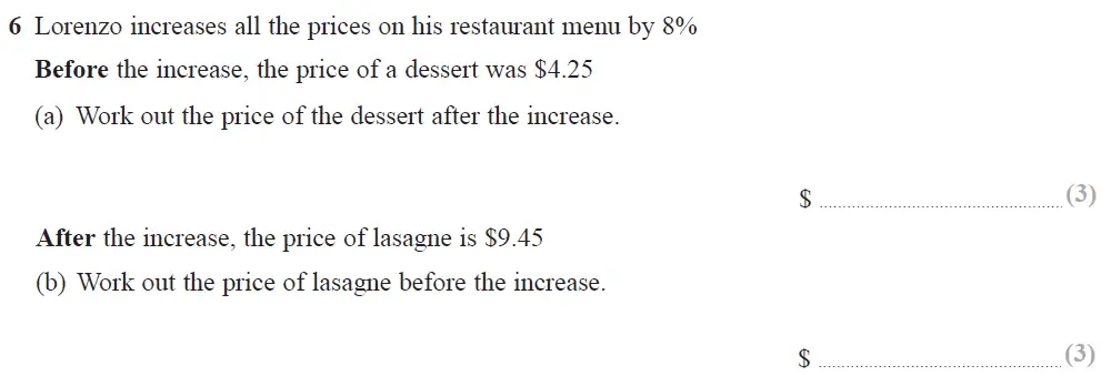 Question 06 - Edexcel IGCSE Maths Past Papers - Higher Resit Calculator June 2019 - Paper 1
