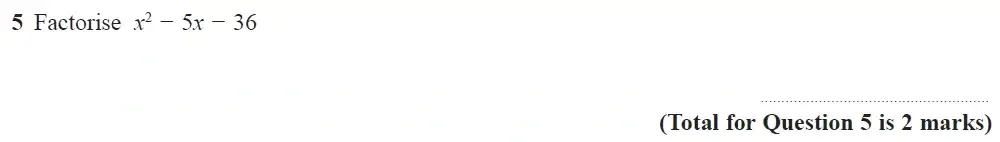 Question 05 - Edexcel IGCSE Maths Past Papers - Higher Resit Calculator June 2019 - Paper 2