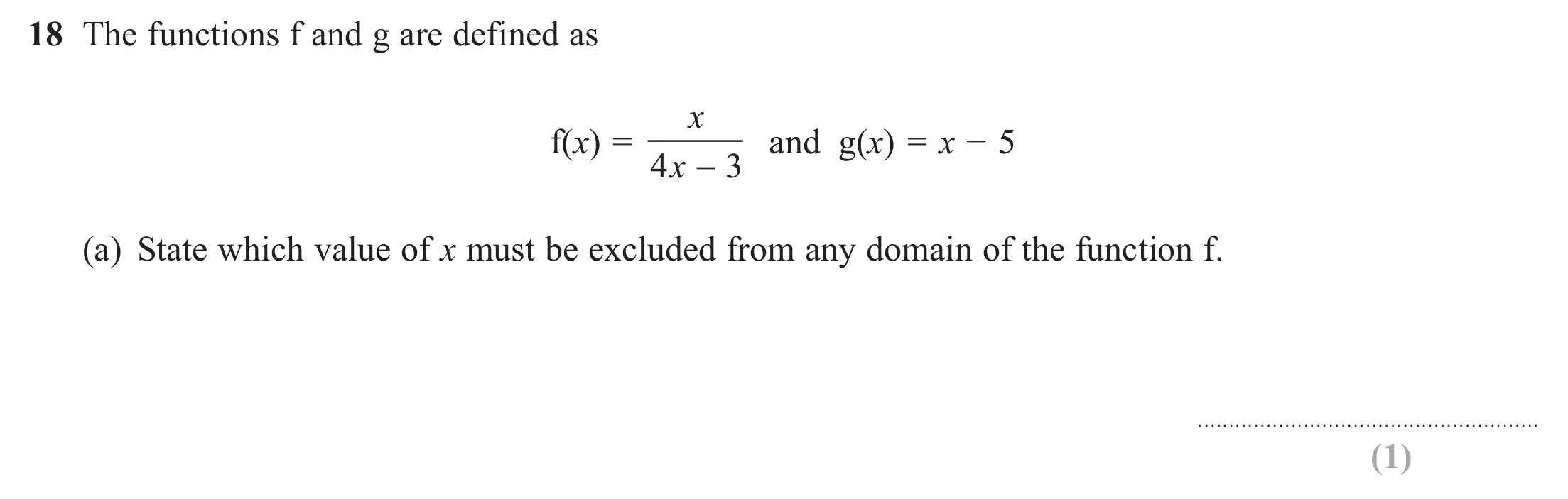 Question 18(a) - Edexcel IGCSE Maths Past Papers - Higher Resit Calculator June 2019 - Paper 2