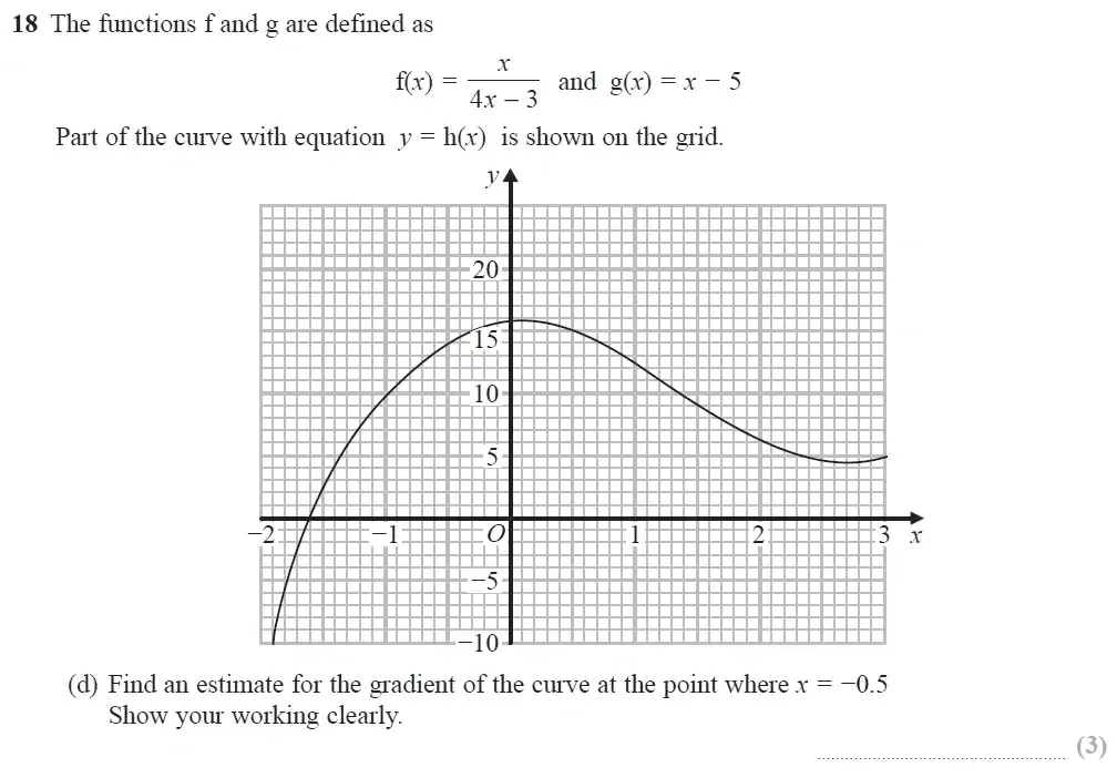 Question 18(d) - Edexcel IGCSE Maths Past Papers - Higher Resit Calculator June 2019 - Paper 2