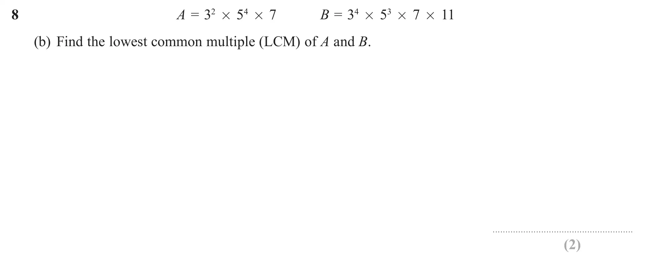 Question 8(b) - Edexcel IGCSE Maths Past Papers - Higher Resit Calculator June 2019 - Paper 2