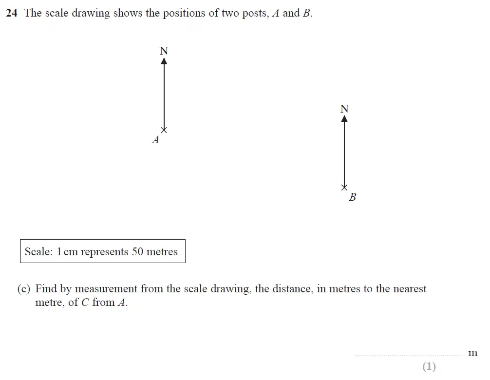 Question 28 - Edexcel IGCSE Maths Past Papers - B Resit Calculator June 2019 - Paper 1