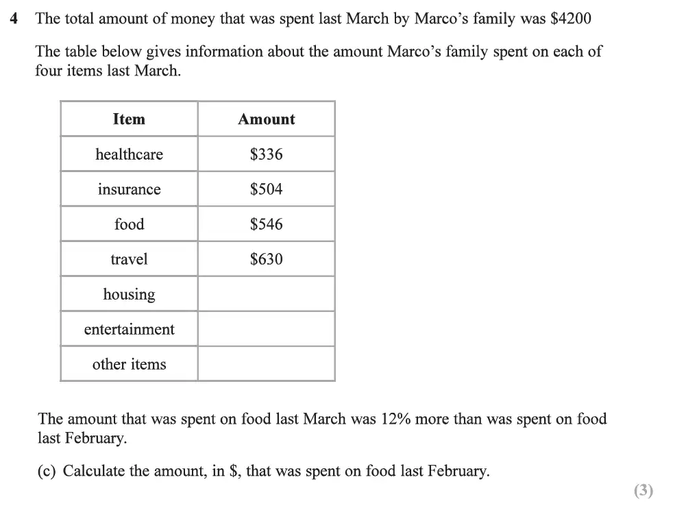 Question 12 - Edexcel IGCSE Maths Past Papers - B Resit Calculator June 2019 - Paper 2