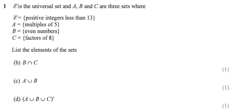 Question 02 - Edexcel IGCSE Maths Past Papers - B Resit Calculator June 2019 - Paper 2