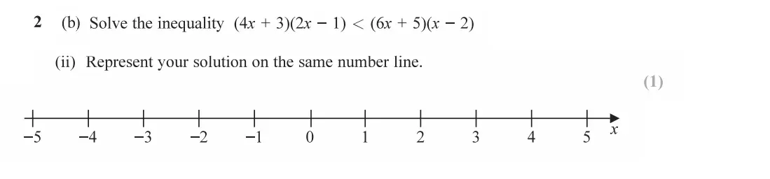 Question 2(b)(ii) - Edexcel IGCSE Maths Past Papers - B Resit Calculator June 2019 - Paper 2