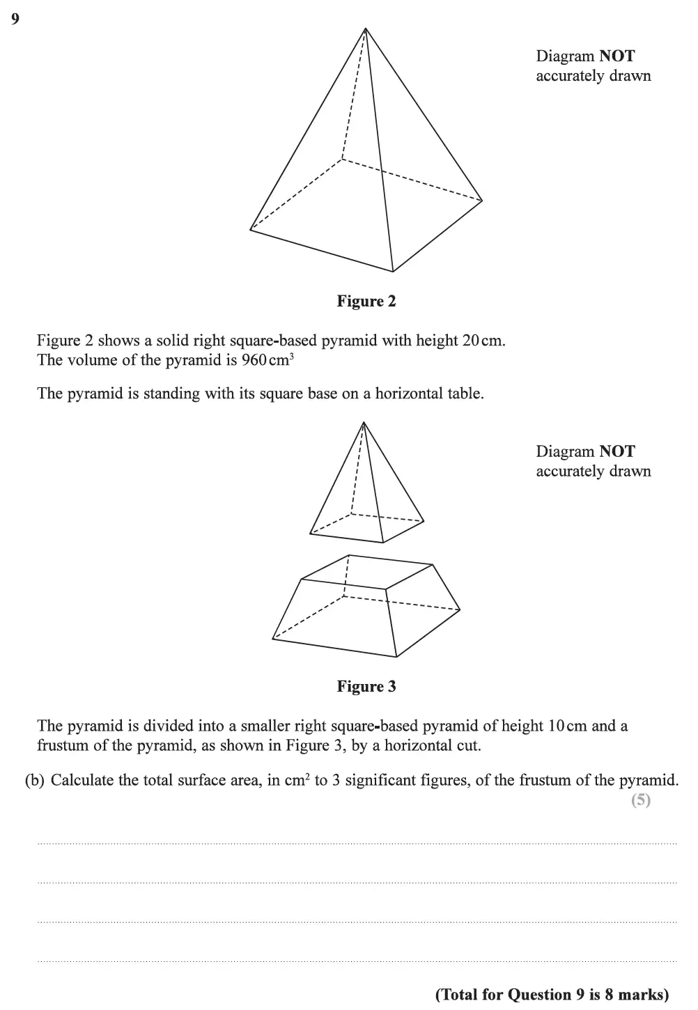 Question 33 - Edexcel IGCSE Maths Past Papers - B Resit Calculator June 2019 - Paper 2