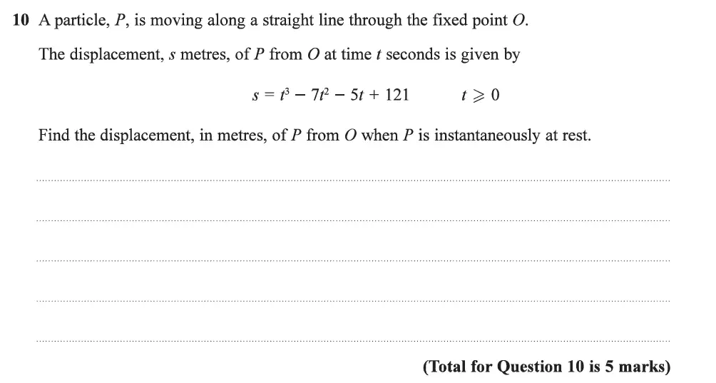 Question 34 - Edexcel IGCSE Maths Past Papers - B Resit Calculator June 2019 - Paper 2