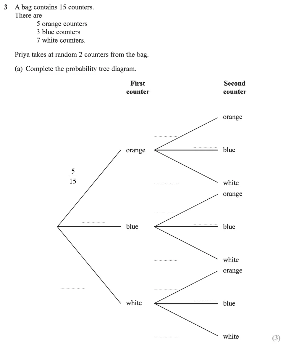 Question 07 - Edexcel IGCSE Maths Past Papers - B Resit Calculator June 2019 - Paper 2