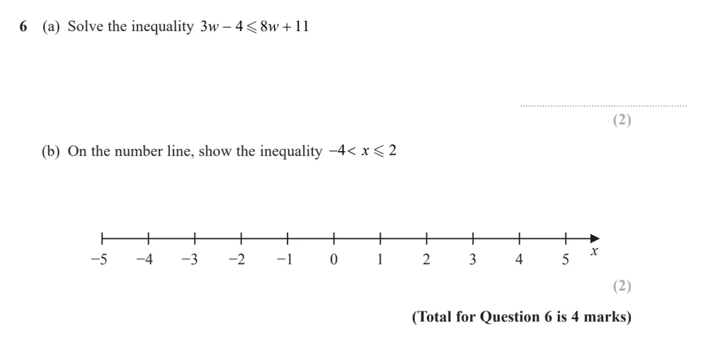 Question 06(a, b) - Edexcel IGCSE Maths Past Papers - B Calculator June 2024 - Paper 1