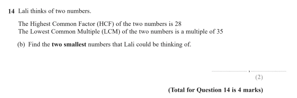 Question 14(b) - Edexcel IGCSE Maths Past Papers - B Calculator June 2024 - Paper 1