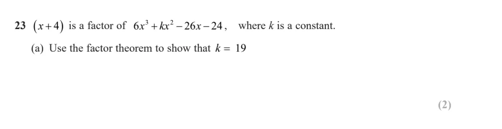 Question 23(a) - Edexcel IGCSE Maths Past Papers - B Calculator June 2024 - Paper 1R