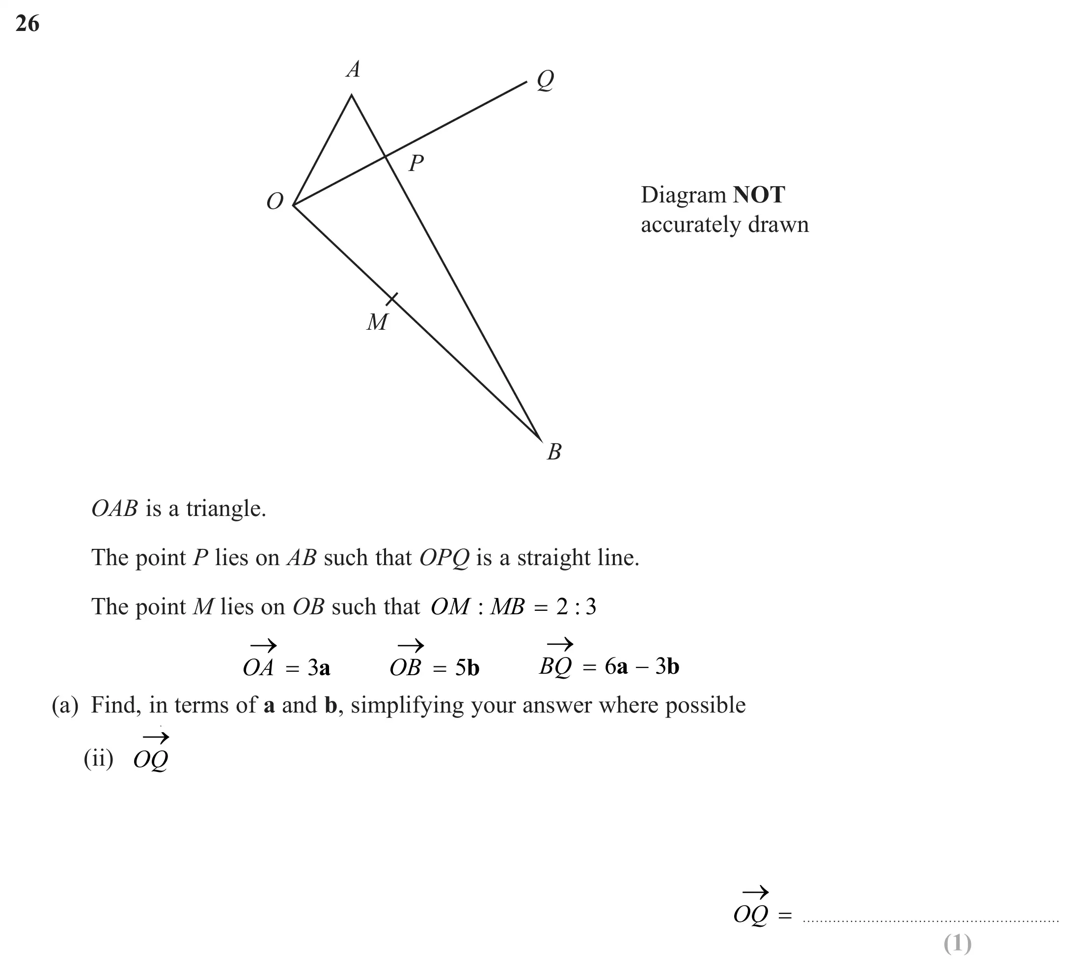 Question 26(a)(ii) - Edexcel IGCSE Maths Past Papers - B Calculator June 2024 - Paper 1