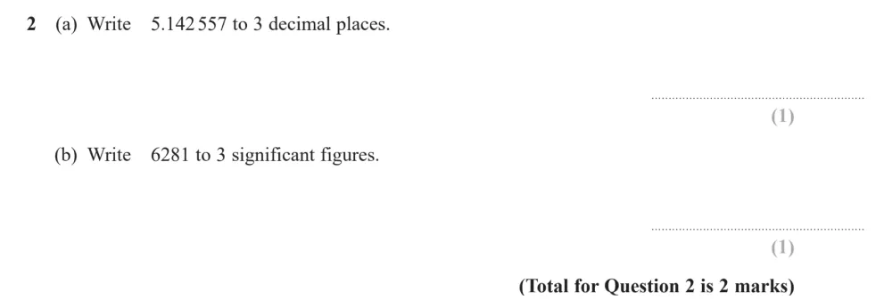 Question 02(a, b) - Edexcel IGCSE Maths Past Papers - B Calculator June 2024 - Paper 1R