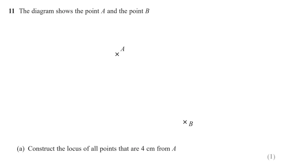 Question 11(a) - Edexcel IGCSE Maths Past Papers - B Calculator June 2024 - Paper 1R