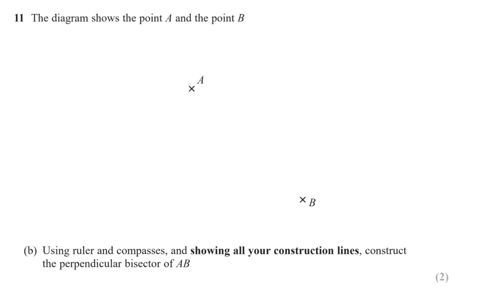 Question 11(b) - Edexcel IGCSE Maths Past Papers - B Calculator June 2024 - Paper 1R