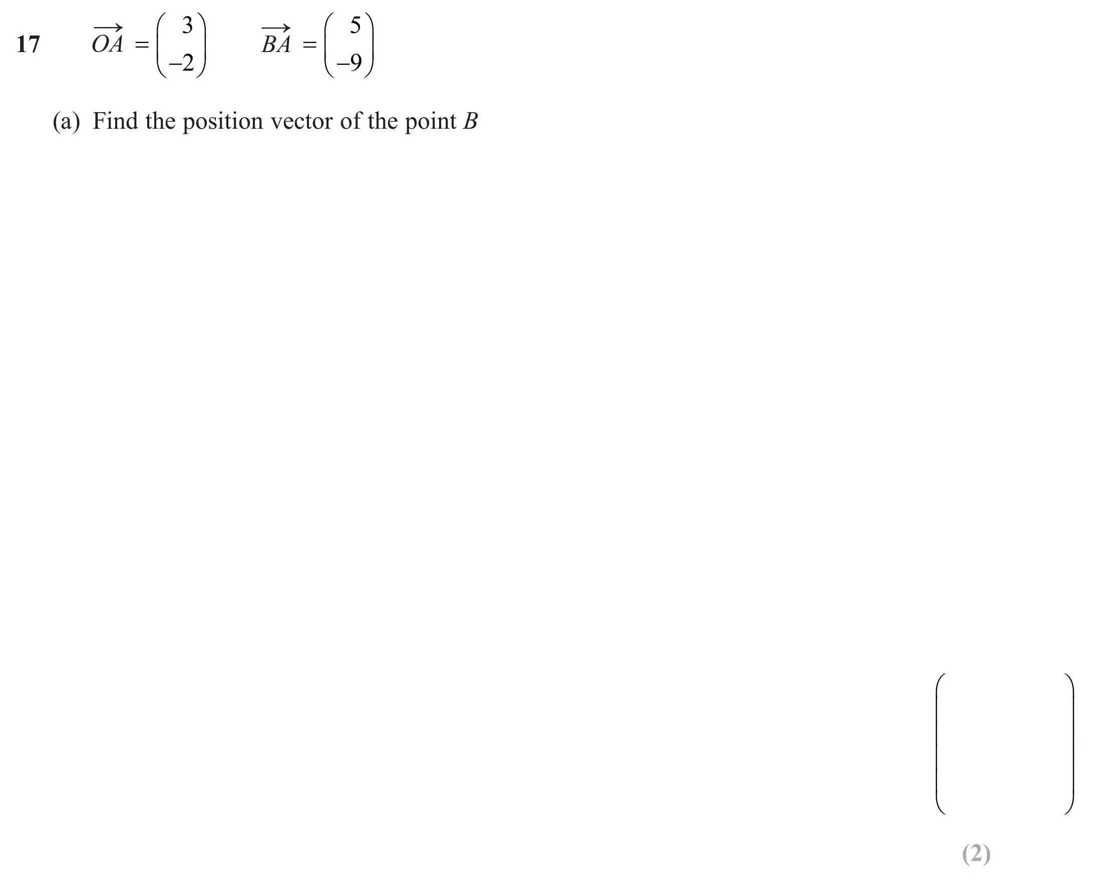 Question 17(a) - Edexcel IGCSE Maths Past Papers - B Calculator June 2024 - Paper 1R