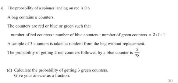 Question 06(d) - Edexcel IGCSE Maths Past Papers - B Calculator June 2024 - Paper 2