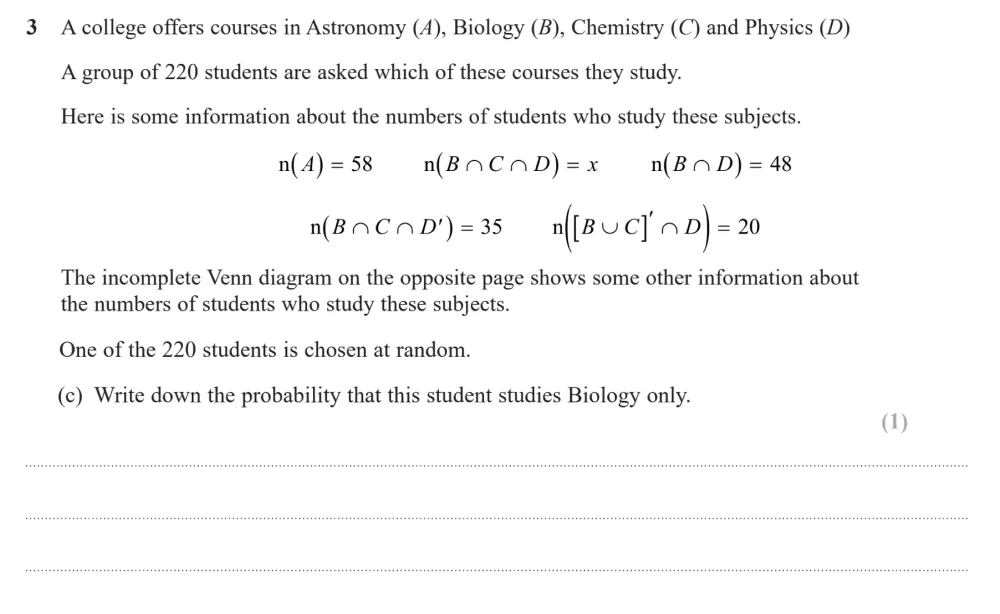 Question 03(c) - Edexcel IGCSE Maths Past Papers - B Calculator June 2024 - Paper 2
