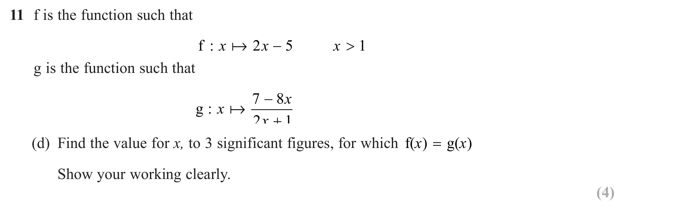 Question 11(d) - Edexcel IGCSE Maths Past Papers - B Calculator June 2024 - Paper 2