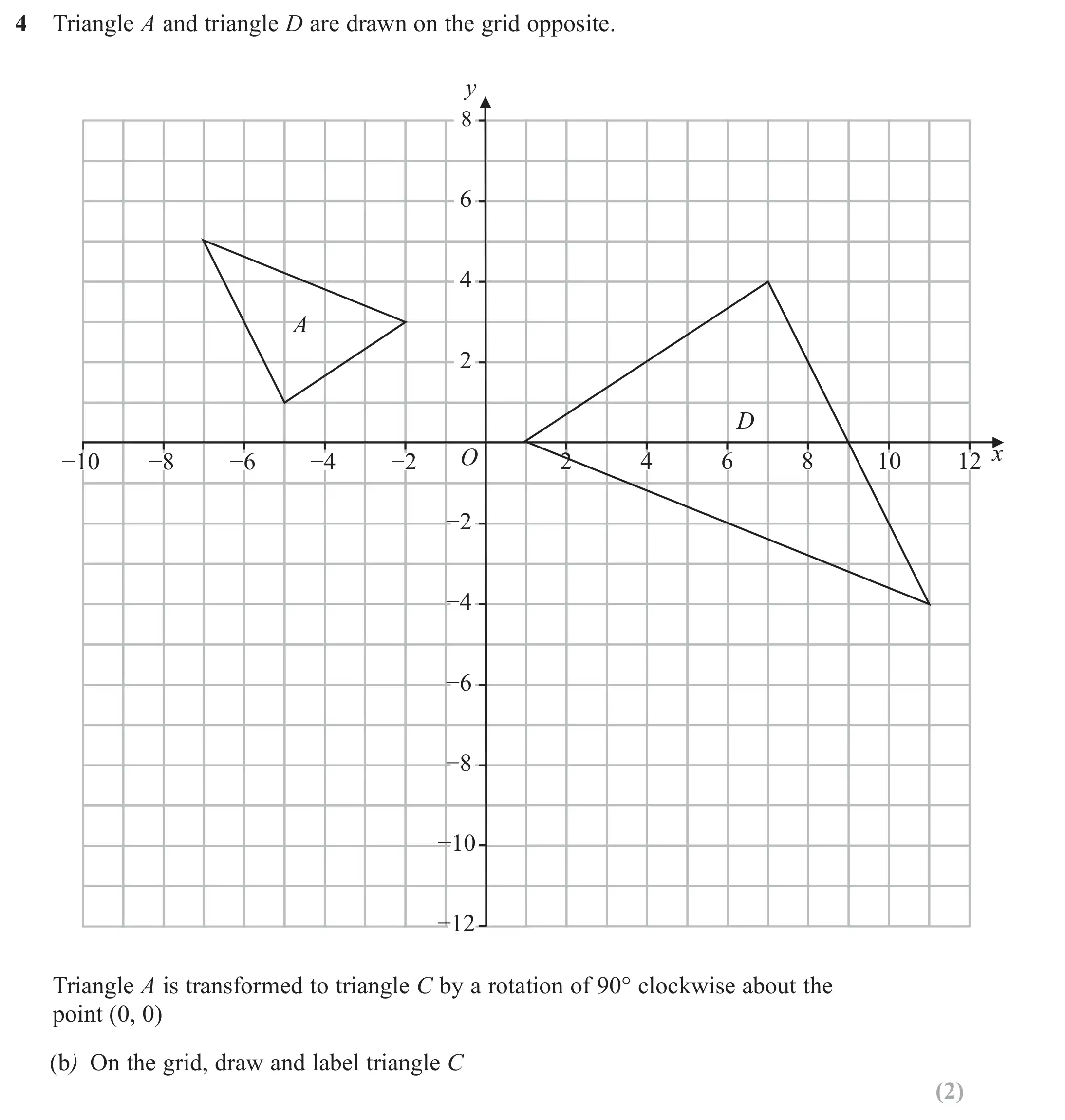 Question 4(b) - Edexcel IGCSE Maths Past Papers - B Calculator June 2024 - Paper 2