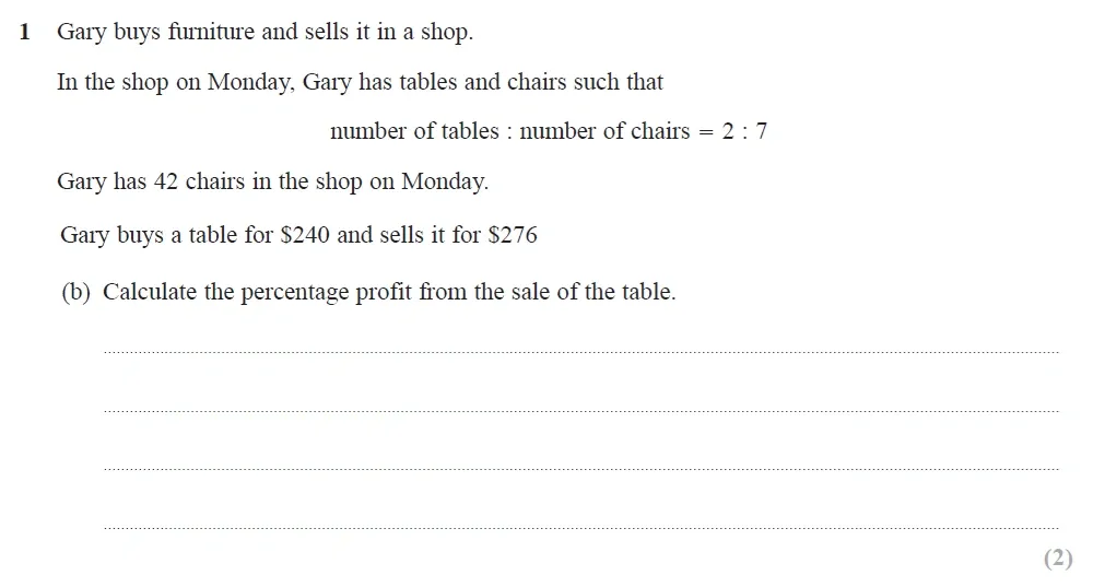 Question 01(b) - Edexcel IGCSE Maths Past Papers - B Calculator June 2024 - Paper 2R