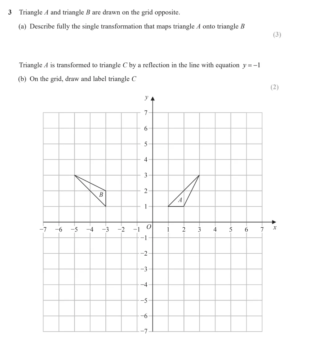 Question 03(a, b) - Edexcel IGCSE Maths Past Papers - B Calculator June 2024 - Paper 2R
