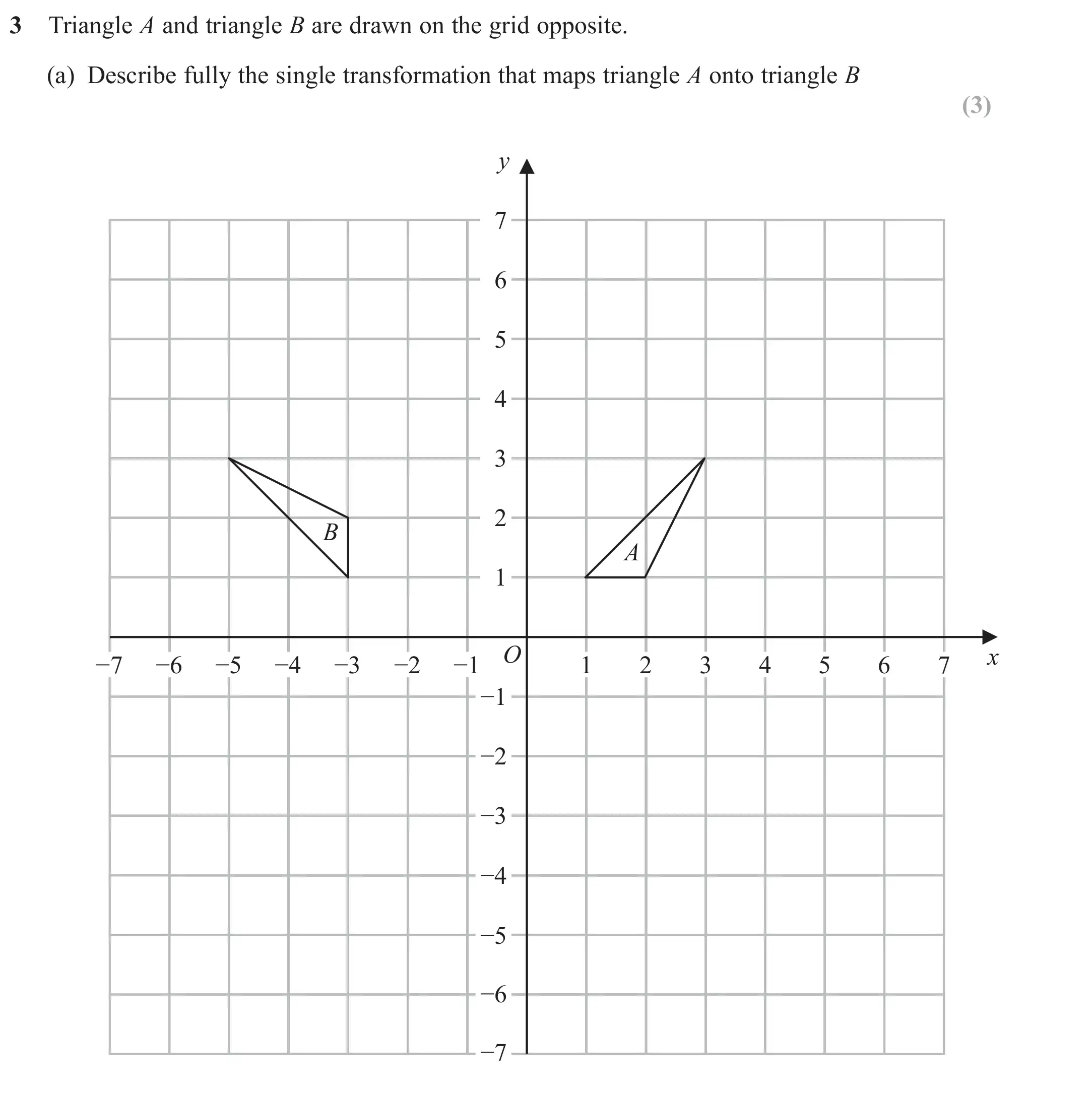 Question 3(a) - Edexcel IGCSE Maths Past Papers - B Calculator June 2024 - Paper 2R