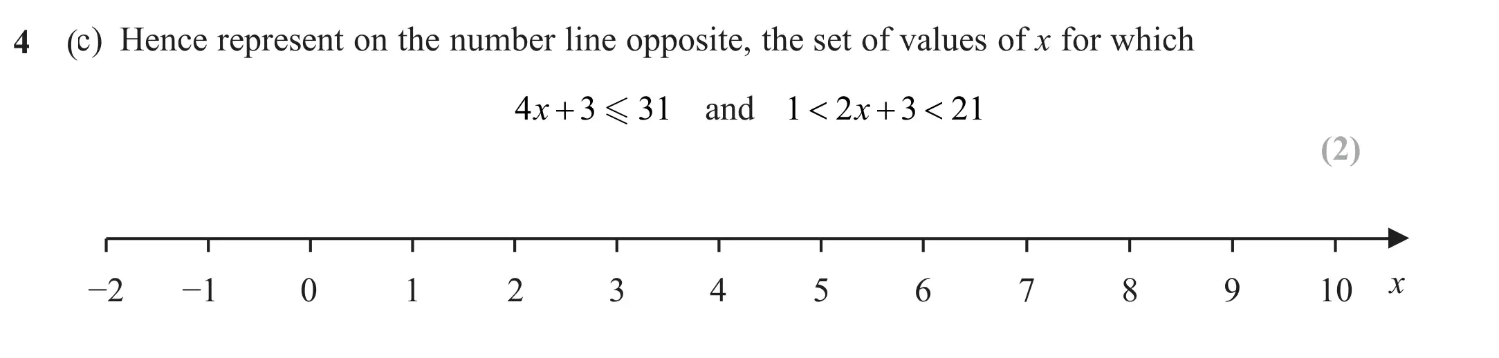 Question 4(c) - Edexcel IGCSE Maths Past Papers - B Calculator June 2024 - Paper 2R