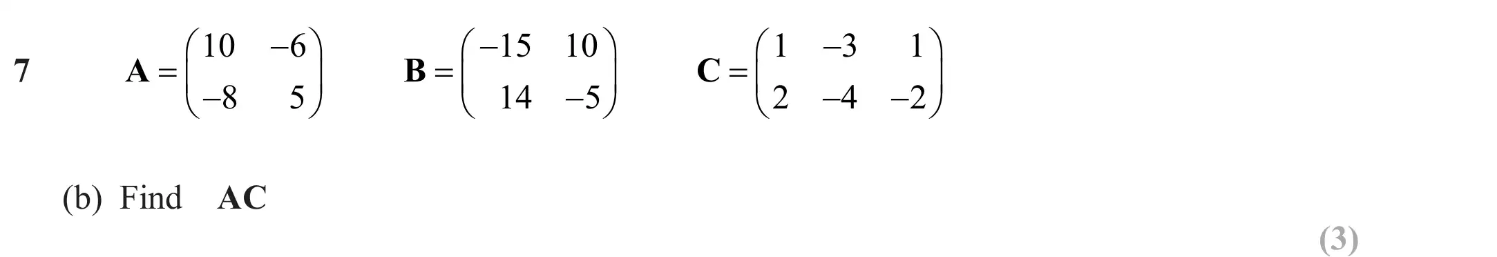 Question 7(b) - Edexcel IGCSE Maths Past Papers - B Calculator June 2024 - Paper 2R
