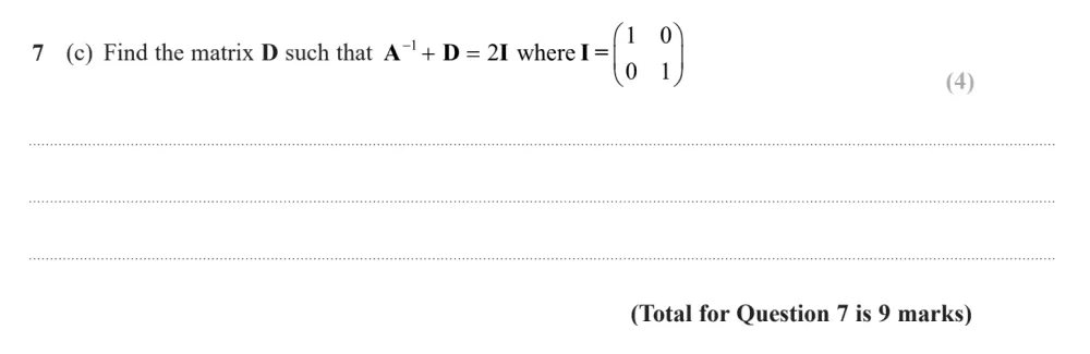 Question 07(c) - Edexcel IGCSE Maths Past Papers - B Calculator June 2024 - Paper 2R