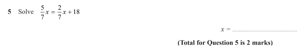 Question 05 - Edexcel IGCSE Maths Past Papers - B Calculator November 2024 - Paper 1