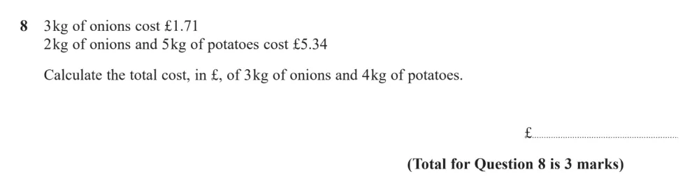 Question 08 - Edexcel IGCSE Maths Past Papers - B Calculator November 2024 - Paper 1