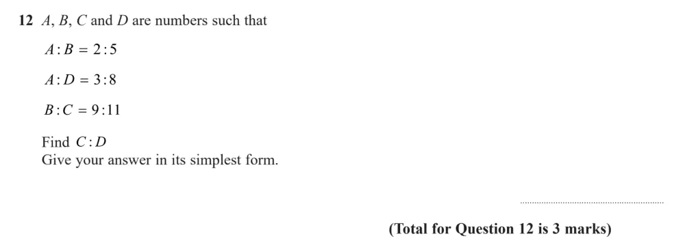 Question 12 - Edexcel IGCSE Maths Past Papers - B Calculator November 2024 - Paper 1